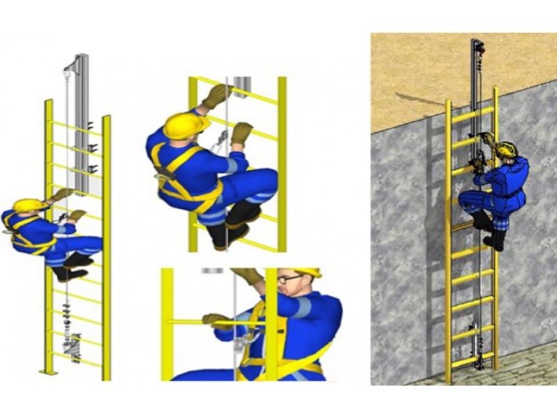 Projeto de Linha de Vida para Escada Marinheiro.